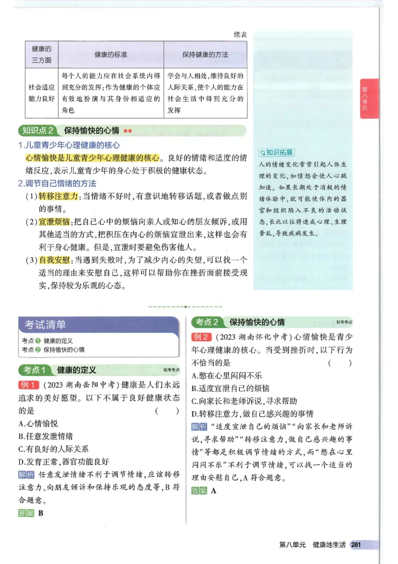 2025版《53初中知识清单》-生物_初中全科《53初中知识清单》2025版