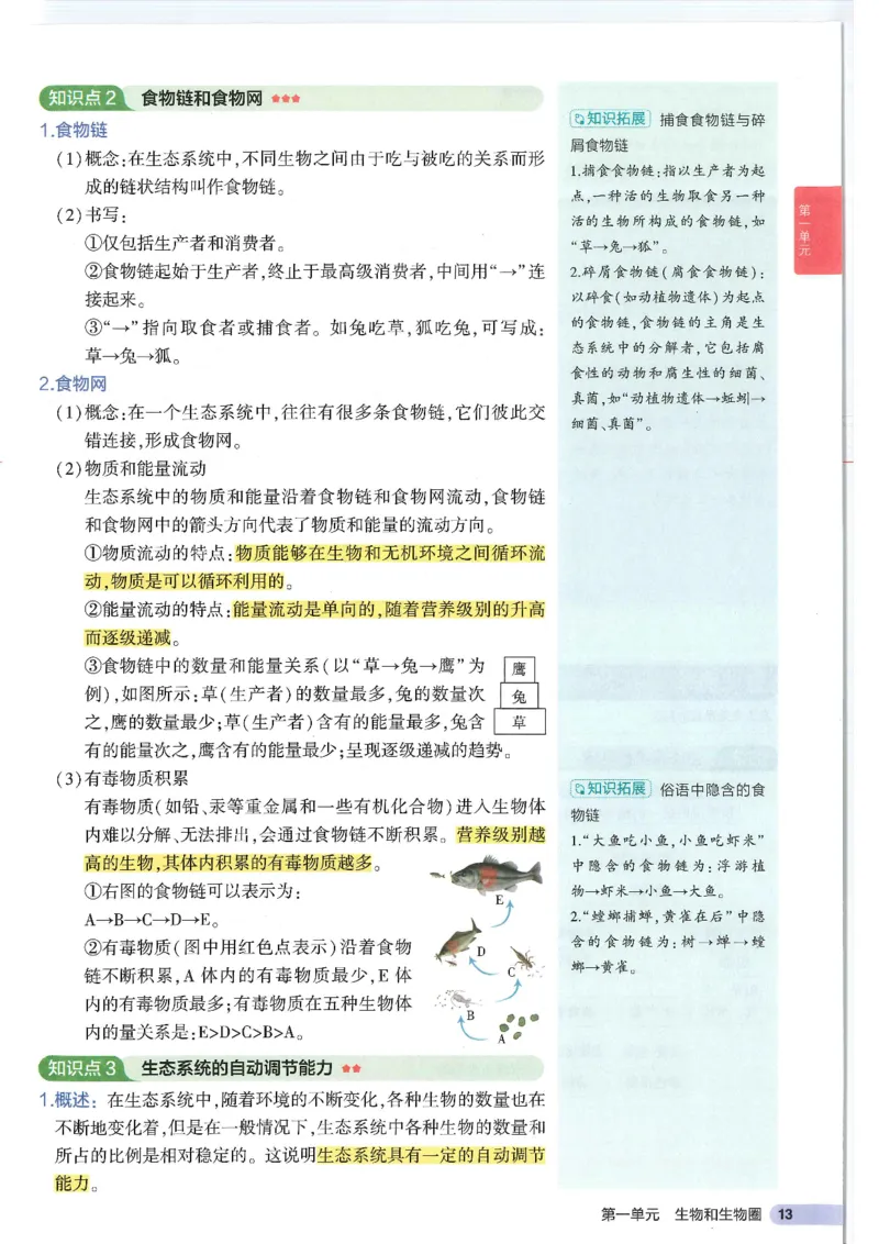 2025版《53初中知识清单》-生物_初中全科《53初中知识清单》2025版