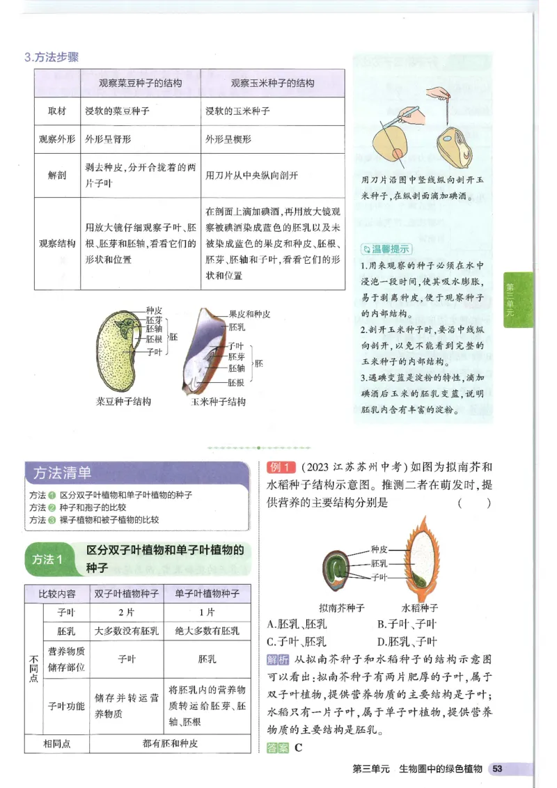 2025版《53初中知识清单》-生物_初中全科《53初中知识清单》2025版