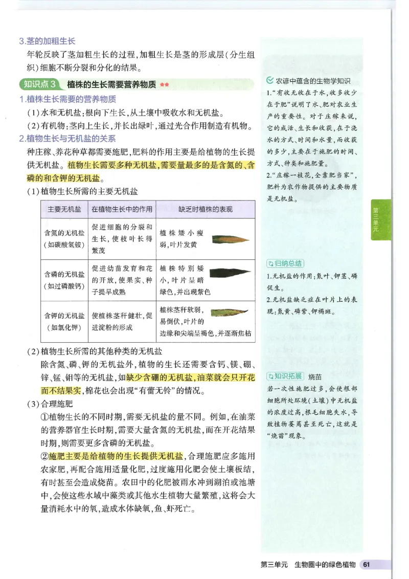2025版《53初中知识清单》-生物_初中全科《53初中知识清单》2025版