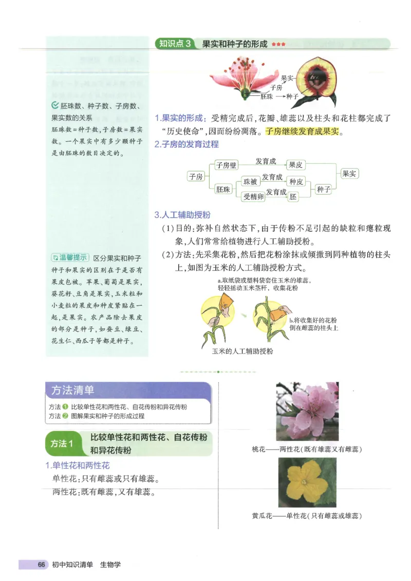 2025版《53初中知识清单》-生物_初中全科《53初中知识清单》2025版