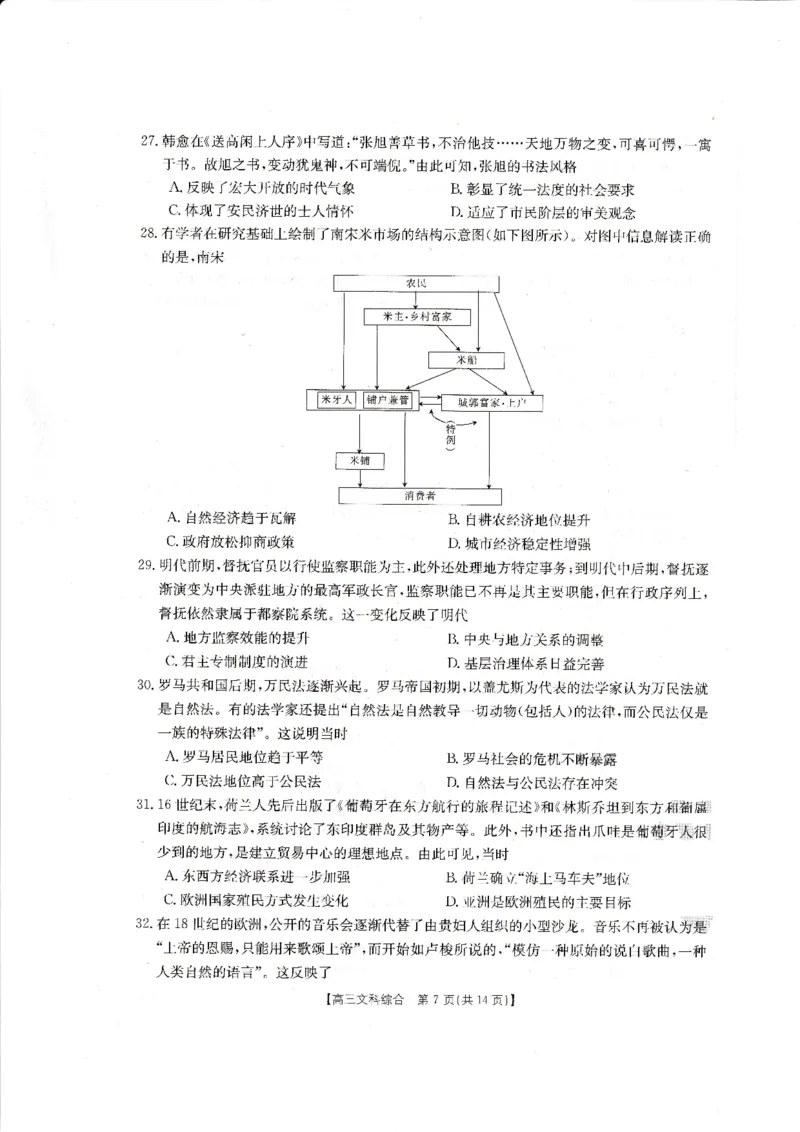 2023届金太阳四川10月大联考文科综合试题_8.2025政治总复习_政治高考模拟题_老高考_2023年_四川省金太阳大联考2022-2023学年高三上学期10月联考文综试题