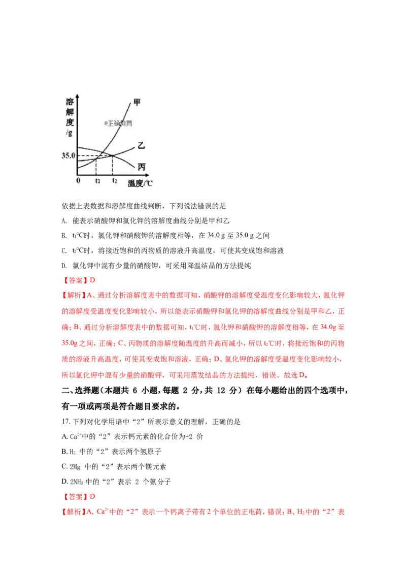 山东青岛市2018年中考化学试题（word版含解析）_初中化学_01.人教版初中化学_06.初中化学中考真题
