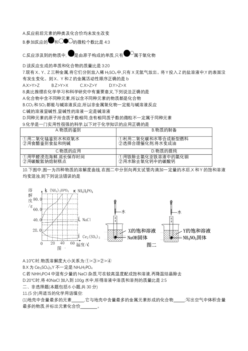 山东省菏泽市2018年中考化学试题（word版，含答案）_初中化学_01.人教版初中化学_06.初中化学中考真题