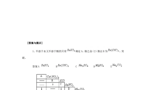 竞赛专题辅导8：物质的鉴别与推断_初中化学_01.人教版初中化学_01.初中化学课件PPT--教案--试题_初中化学全套_化学试题_初中化学竞赛专题辅导