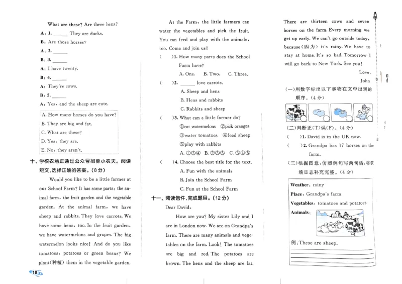 2024春五三全优卷4下英语（人教）_26春四年级上下册人教版_四上英语合集人教版PEP英语四年级上册新教材（教学视频+课件+动画+音频+练习+教案）_17练习资料_《53全优卷》
