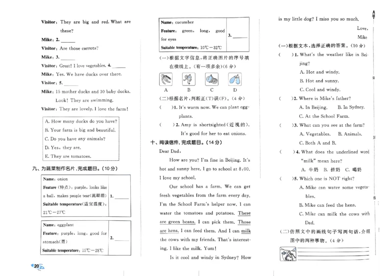 2024春五三全优卷4下英语（人教）_26春四年级上下册人教版_四上英语合集人教版PEP英语四年级上册新教材（教学视频+课件+动画+音频+练习+教案）_17练习资料_《53全优卷》