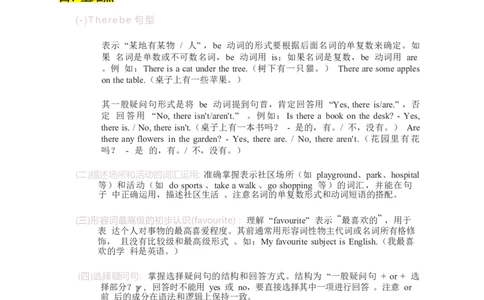 2025秋人教版英语四上Unit3重点知识汇总_26春四年级上下册人教版_四上英语合集人教版PEP英语四年级上册新教材（教学视频+课件+动画+音频+练习+教案）_12单元重点知识（word）
