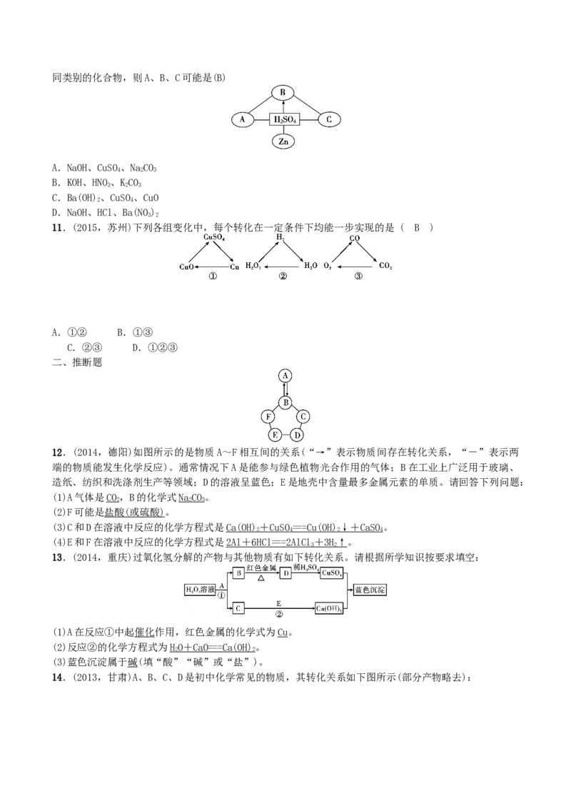 第14讲　物质的分离、除杂与转换_初中化学_01.人教版初中化学_10.初中化学知识点_初中最全化学知识点归纳总结