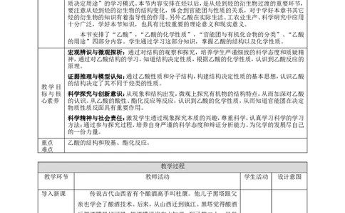 第三节乙醇和乙酸第二课时乙酸_高化_2025春-人教版高中化学_02新版高中化学必修二_1.课件+教案_7.3乙醇和乙酸第二课时