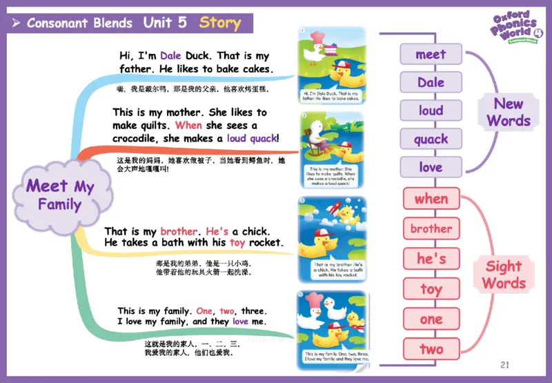 OPW4思维导图_《小学思维导图》_思维导图语数英第二套_英语_自然拼读1-5级思维导图