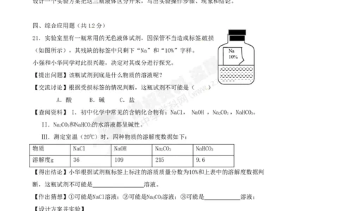 （人教版）九年级下册：第11单元综合技能过关训练_初中化学_01.人教版初中化学_01.初中化学课件PPT--教案--试题_初中化学18年试卷_人教版九年级化学下册2018