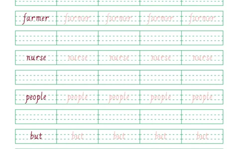 06.PEP小学英语四年级上册第六单元_26春四年级上下册人教版_四上英语合集人教版PEP英语四年级上册新教材（教学视频+课件+动画+音频+练习+教案）_17练习资料_《英语字帖》_3-6上册