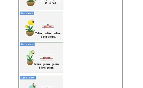 23Unit8WhatcolorisitPartA_国家课_学习任务单_26春四年级上下册人教版_四上英语合集人教版PEP英语四年级上册新教材（教学视频+课件+动画+音频+练习+教案）_17练习资料_《小学英语》