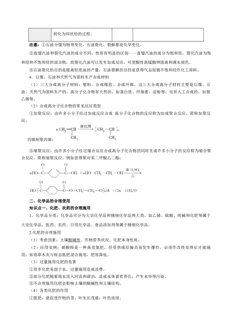 第八章化学与可持续发展（单元知识清单）-（人教版2019必修第二册）_高化_595801221724高中化学新人教版选择性必修一二三电子版教案PPT课件高中试卷_必修二册（人教版）_知识清单