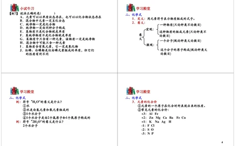 常见化学符号的规范性应用（元素符号周围数值的含义、化学式的意义）_初中化学_01.人教版初中化学_03.初中化学专项视频_104302013学年秋季初三化学满分冲刺班15讲