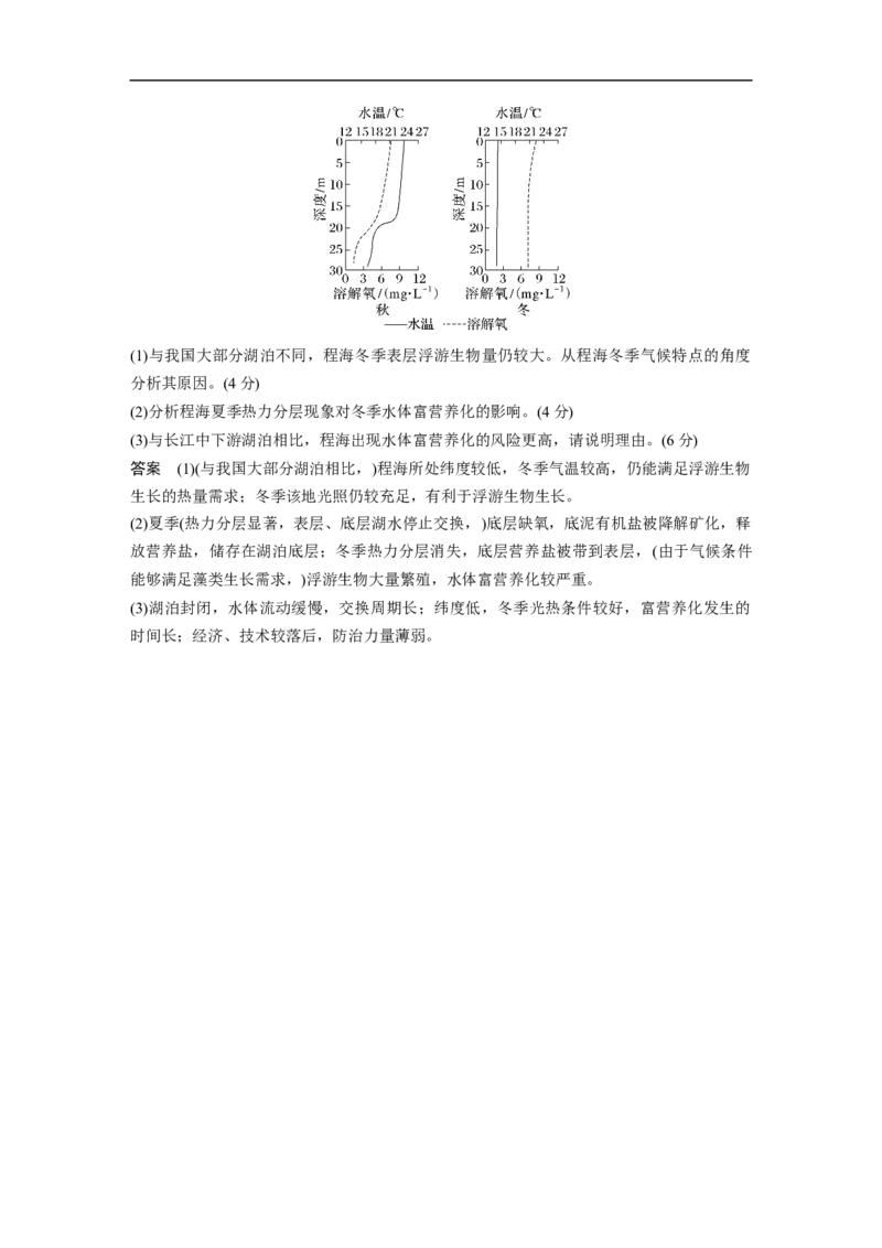 2023年高考地理二轮复习（新高考版）第1部分专题突破专题14微专题26　水体富营养化_9.2025地理总复习_2023年新高考复习资料_二轮复习_2023年高考地理二轮复习讲义+课件（新高考版）