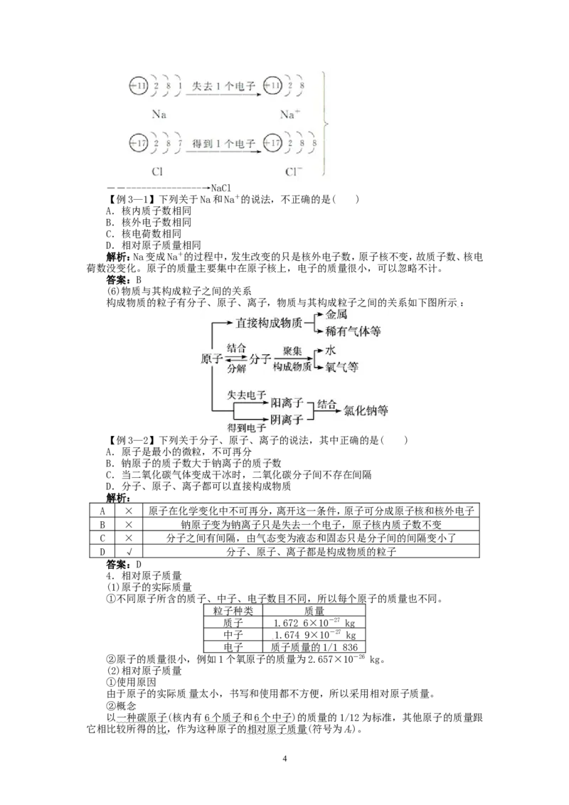 新人教版九年级化学上册例题精讲：第3单元课题2原子的结构_初中化学_01.人教版初中化学_01.初中化学课件PPT--教案--试题_初中化学全套_化学教案