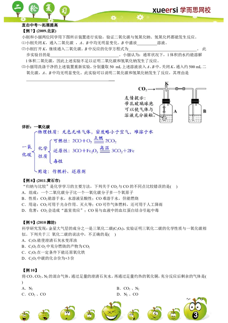 碳和碳的化合物_初中化学_01.人教版初中化学_03.初中化学专项视频_[4787]8-15+2012中考二轮：化学模块专题强化_第8讲碳和碳的化合物