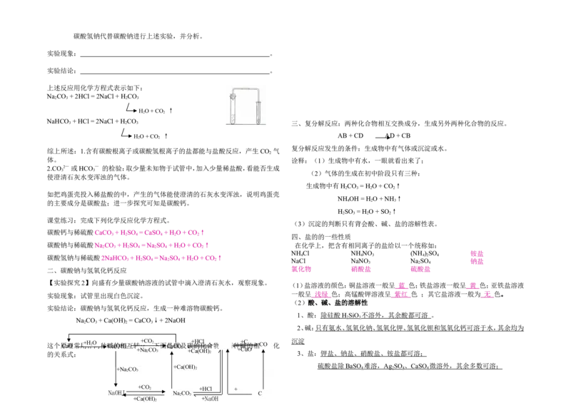 教案-第十一单元--盐--化肥_初中化学_01.人教版初中化学_01.初中化学课件PPT--教案--试题_初中化学&mdash;课件&mdash;教案&mdash;试题-推荐_9年级下课件教案试题_9年级下教案_第11单元