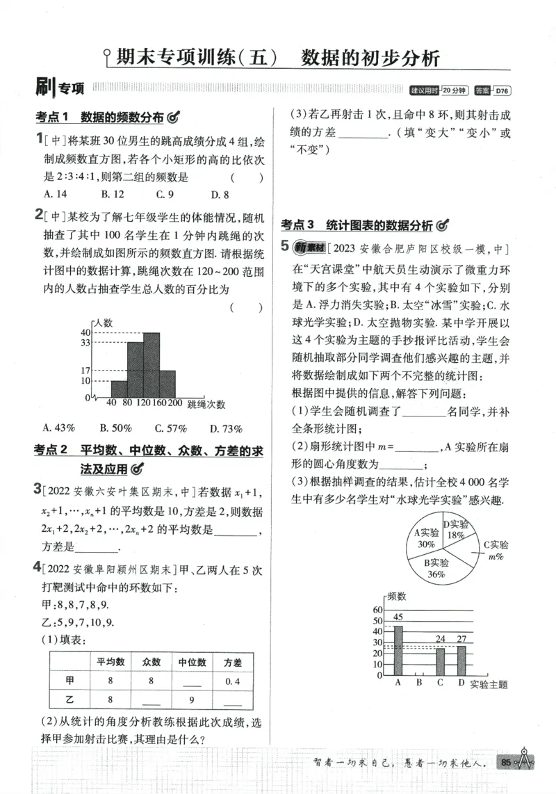 2024版《初中必刷题》数学8下（HK）_2026沪教牛津版英语_026(1).24-8下数学沪教版