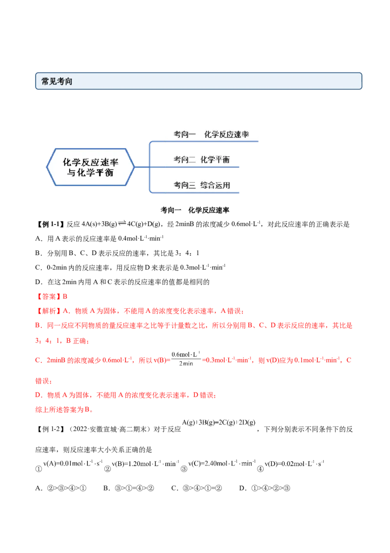 第二章章末归纳总结-（人教版2019选择性必修1）（解析版）_高化_595801221724高中化学新人教版选择性必修一二三电子版教案PPT课件高中试卷_选择性必修1册（人教版）_专项练习
