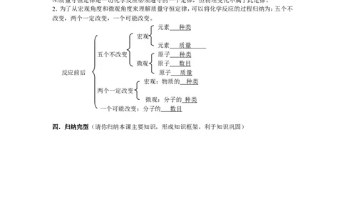 课题1质量守恒定律教学案_初中化学_01.人教版初中化学_01.初中化学课件PPT--教案--试题_初中化学全套_化学教案_化学：人教版九年级上册导学案（3套33份）