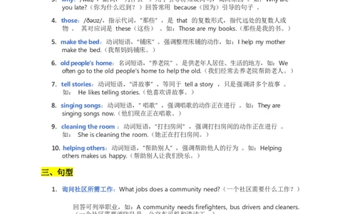 2025秋人教版英语四上Unit4重点知识汇总_26春四年级上下册人教版_四上英语合集人教版PEP英语四年级上册新教材（教学视频+课件+动画+音频+练习+教案）_12单元重点知识（word）