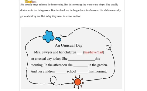 12Unit6AnUnusualDayPartB_国家课_课后练习_26春四年级上下册人教版_四上英语合集人教版PEP英语四年级上册新教材（教学视频+课件+动画+音频+练习+教案）_17练习资料_《小学英语》