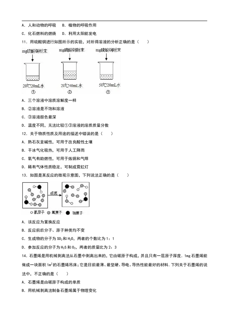 山东省莱芜市2016年中考化学试题（word版，含解析）_初中化学_01.人教版初中化学_01.初中化学课件PPT--教案--试题_初中化学18年试卷_人教版九年级化学下册2018