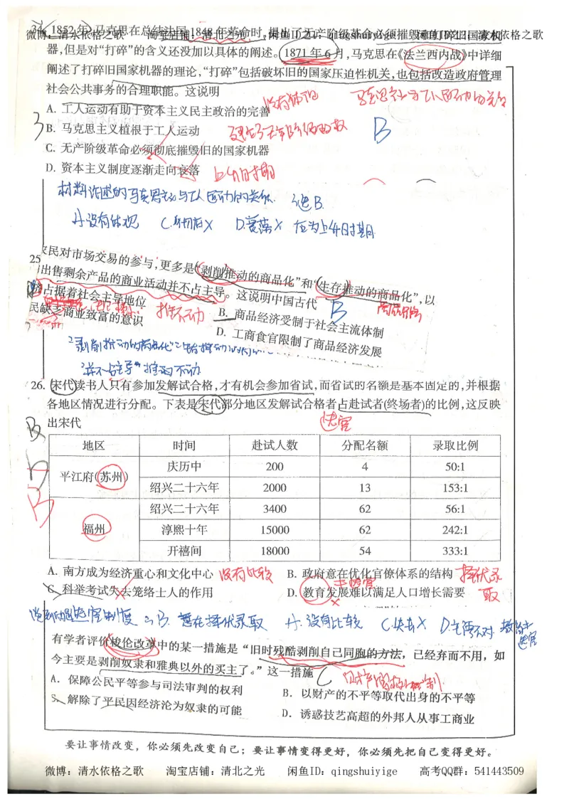 1.衡水中学高考积累与改错_文综（第1本）_278页_高中衡水学霸笔记_高中全部赠品_错题集高中九科_文综积累与改错