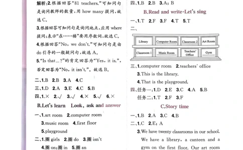 25春黄冈小状元作业本4下英语（PEP)-答案_26春四年级上下册人教版_四上英语合集人教版PEP英语四年级上册新教材（教学视频+课件+动画+音频+练习+教案）_17练习资料
