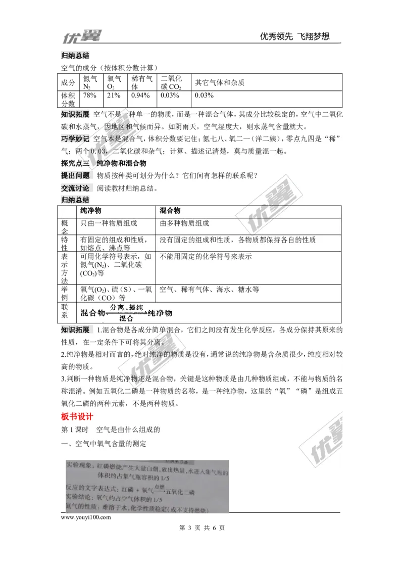 课题1空气_初中化学_01.人教版初中化学_01.初中化学课件PPT--教案--试题_初中化学全套(课件--教案--配套)_18年初中化学9年级上_18秋九化上(RJ)--2.精品教案_2.第二单元我们周围的空气