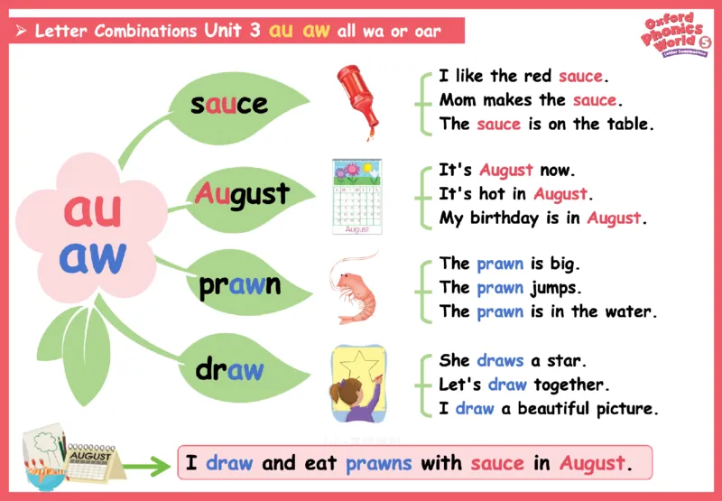 OPW5思维导图_《小学思维导图》_思维导图语数英第二套_英语_自然拼读1-5级思维导图