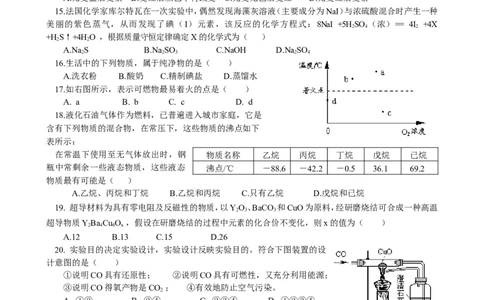 期末试卷（B）_初中化学_01.人教版初中化学_01.初中化学课件PPT--教案--试题_初中化学18年试卷_人教版九年级化学上册2018_九年化学（人教版上册）练习册人(全单元期中期末)