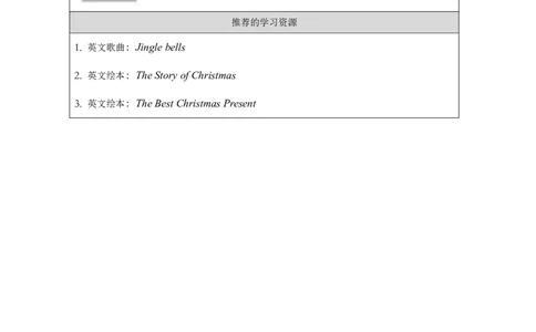 13Unit7ChristmasPartA_国家课_学习任务单_26春四年级上下册人教版_四上英语合集人教版PEP英语四年级上册新教材（教学视频+课件+动画+音频+练习+教案）_17练习资料_《小学英语》