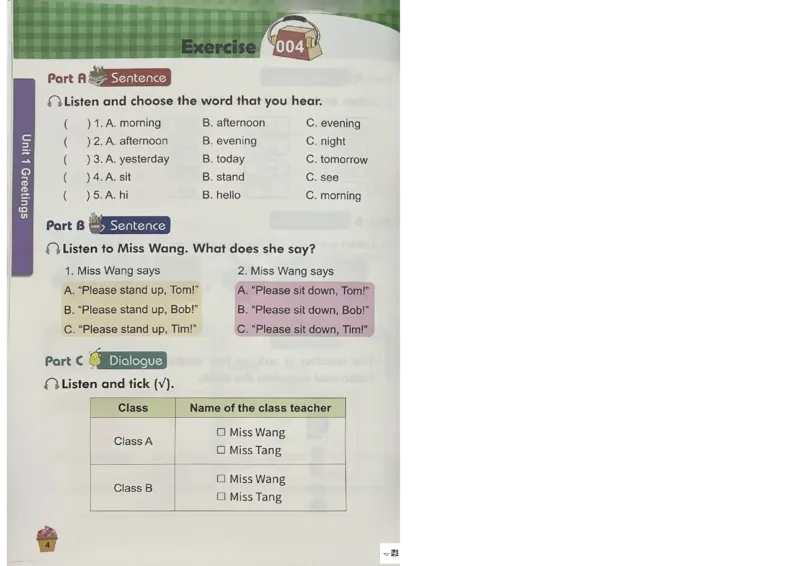 1英语~听霸-新_26春四年级上下册人教版_四上英语合集人教版PEP英语四年级上册新教材（教学视频+课件+动画+音频+练习+教案）_17练习资料_小学英语（预习复习资料大礼包）