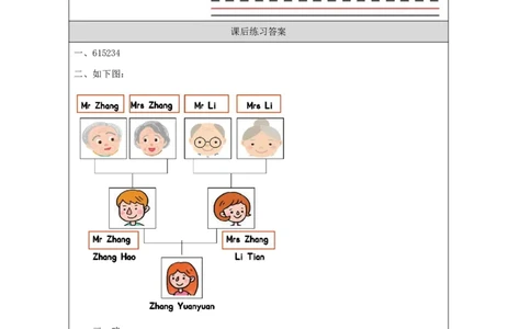 4Unit2Period1_课后练习_26春四年级上下册人教版_四上英语合集人教版PEP英语四年级上册新教材（教学视频+课件+动画+音频+练习+教案）_17练习资料_小学英语（预习复习资料大礼包）