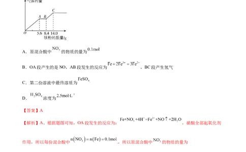 第五章章末测试（提升）-（人教版2019必修第二册）（解析版）_高化_595801221724高中化学新人教版选择性必修一二三电子版教案PPT课件高中试卷_必修二册（人教版）_专项练习
