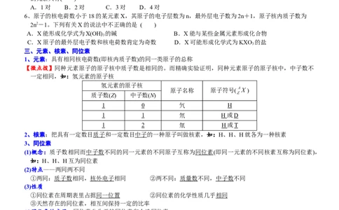 课时4.1原子结构及核素-2020-2021学年高一化学必修第一册精品讲义（新教材人教版）_高化_2025春-人教版高中化学_01新版高中化学必修一_5.精品讲义