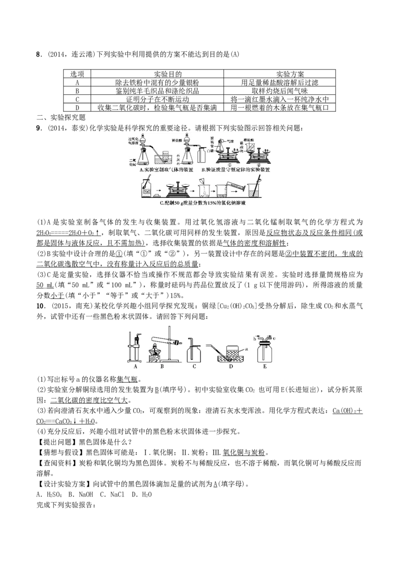 第22讲　实验方案的设计与评价_初中化学_01.人教版初中化学_10.初中化学知识点_初中最全化学知识点归纳总结