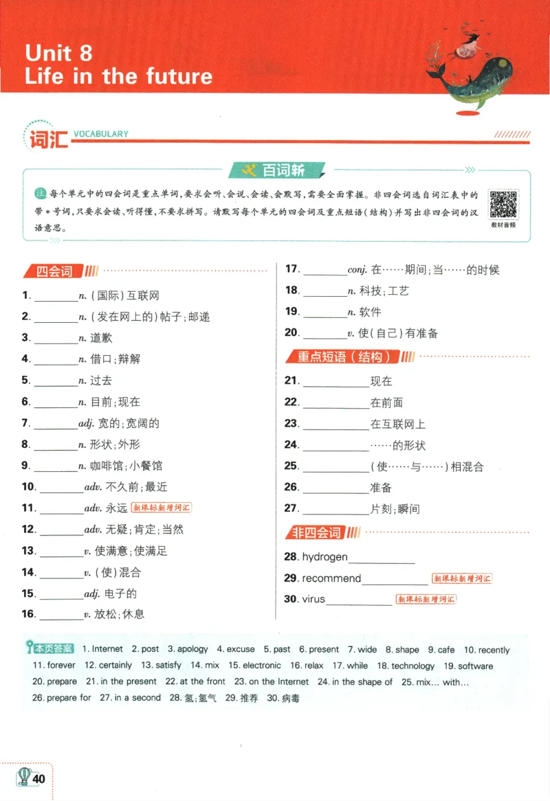2024版《初中必刷题》英语8下（HN）-狂K重点_2026沪教牛津版英语_032(1).24-8下英语沪教牛津版