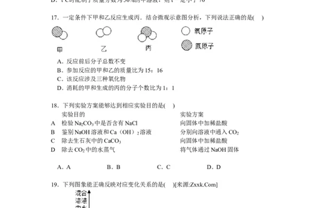 北京市海淀区2017届九年级下学期期中化学试卷解析版_初中化学_01.人教版初中化学_01.初中化学课件PPT--教案--试题_初中化学18年试卷_人教版九年级化学下册2018