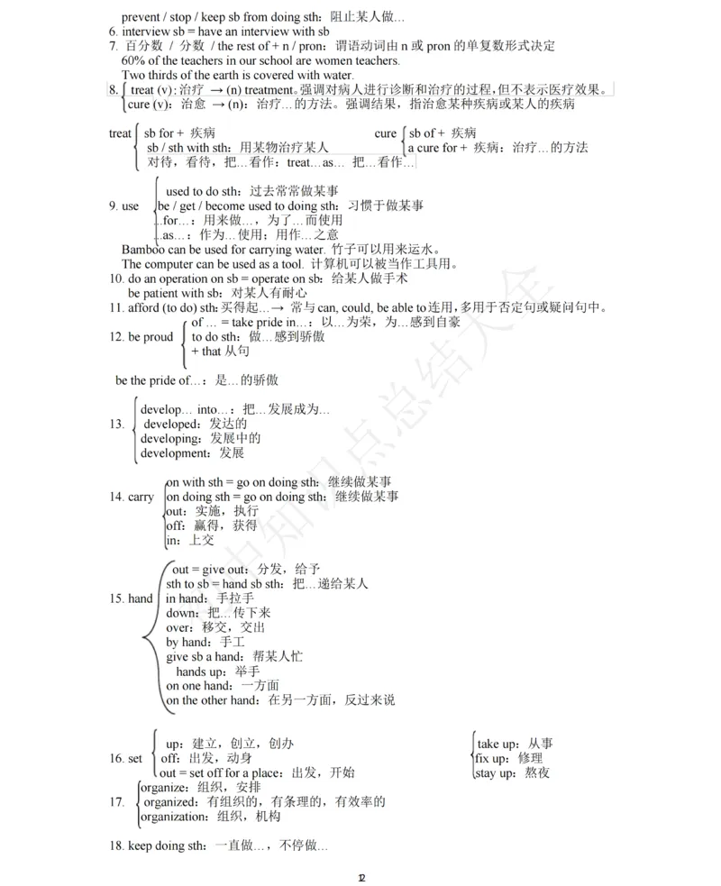 牛津译林版八年级下英语知识点总结_24秋《初中各科知识点梳理》_初中英语《知识梳理》7-9年级上下册_知识梳理_译林版初中英语7-9年级上下册知识梳理