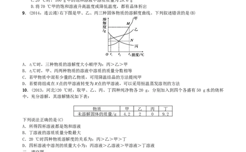 第5讲　溶　液_初中化学_01.人教版初中化学_10.初中化学知识点_初中最全化学知识点归纳总结