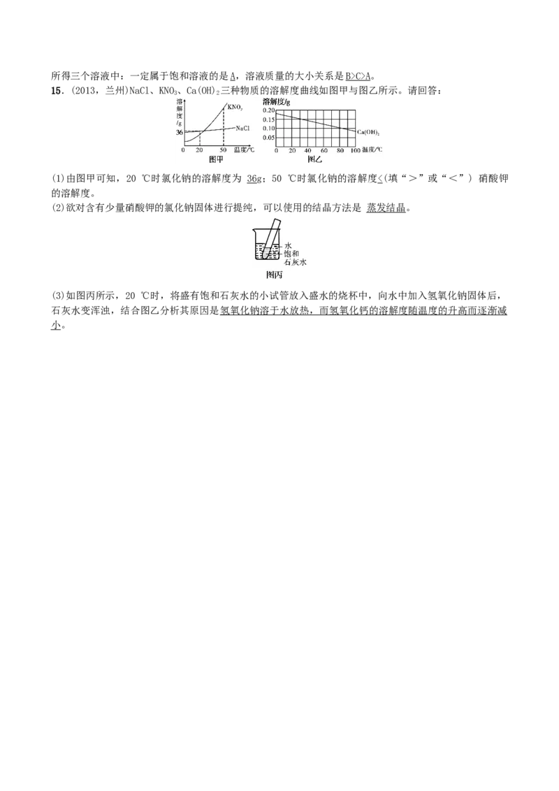 第5讲　溶　液_初中化学_01.人教版初中化学_10.初中化学知识点_初中最全化学知识点归纳总结