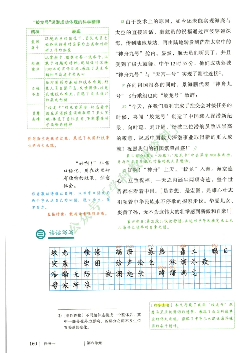 新人教版七年级语文下册课堂笔记_新人教版七下语文学习资料包_4.课堂笔记