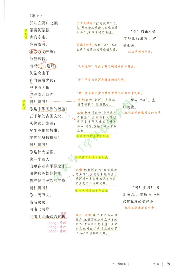 新人教版七年级语文下册课堂笔记_新人教版七下语文学习资料包_4.课堂笔记
