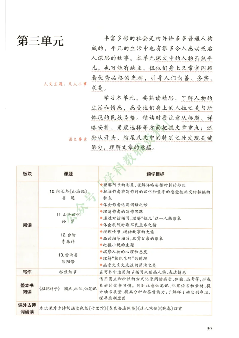 新人教版七年级语文下册课堂笔记_新人教版七下语文学习资料包_4.课堂笔记