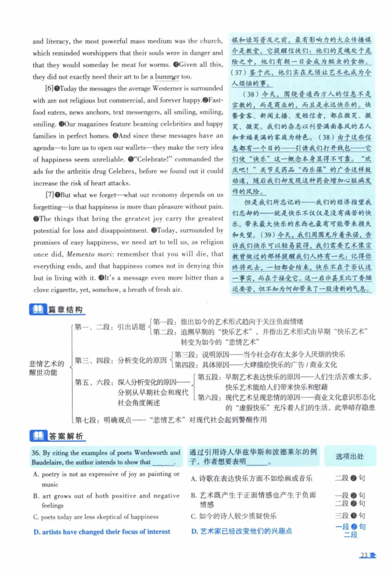 2006年真题逐题细解_41考研英语一二历年真题解析_英语一_解析册+逐词逐句册
